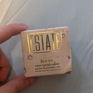 Estate dew me lit baked highlighter powder NWT